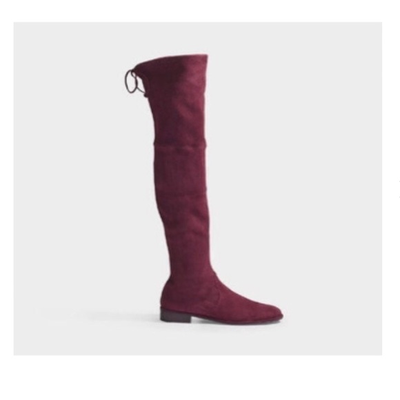Stuart Weitzman Lowland Over The Knee Suede Boots - Picture 1 of 9